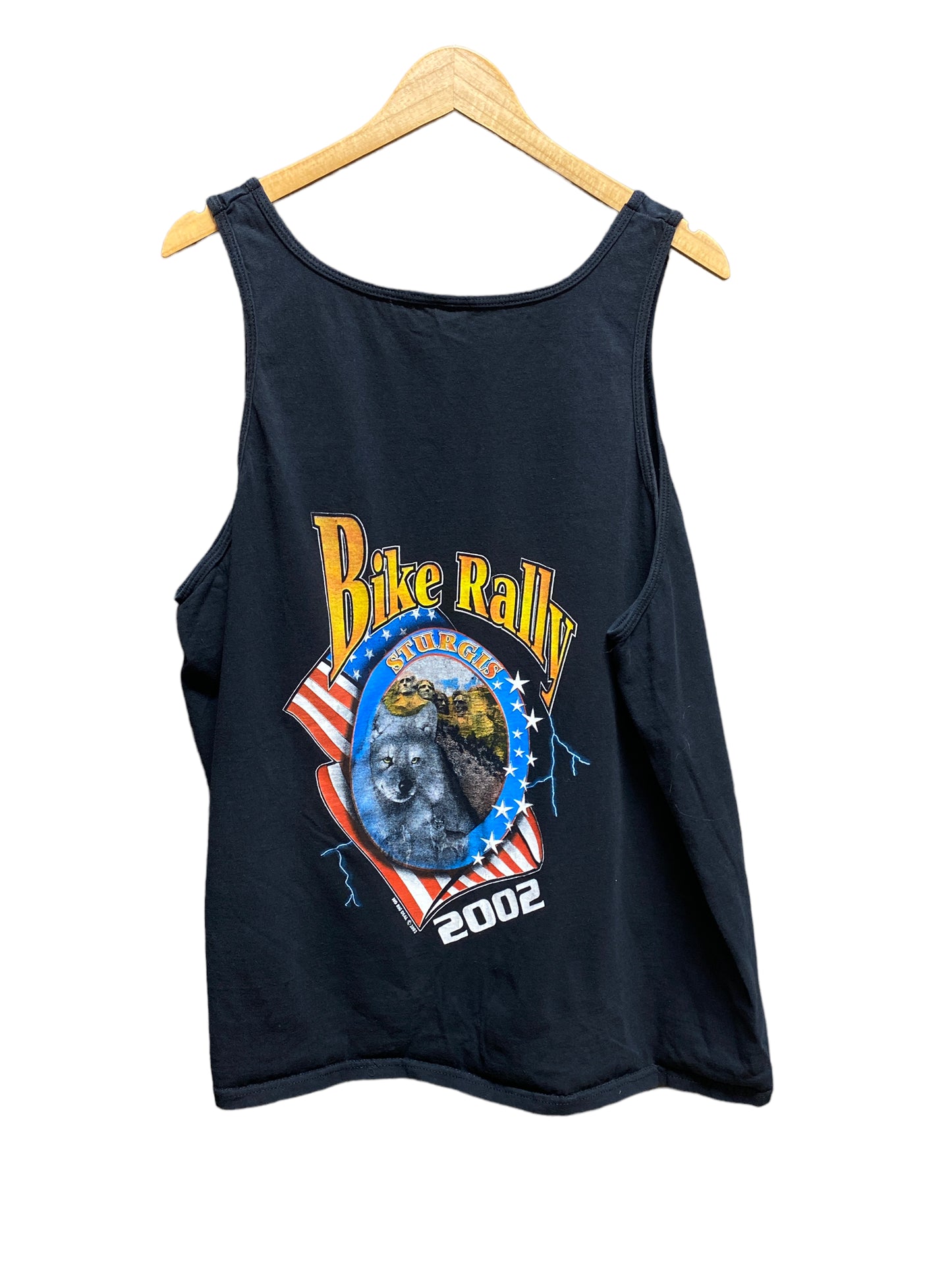 2002 Sturgis Black Hills South Dakota Biker Rally Graphic Tank Top Size XL