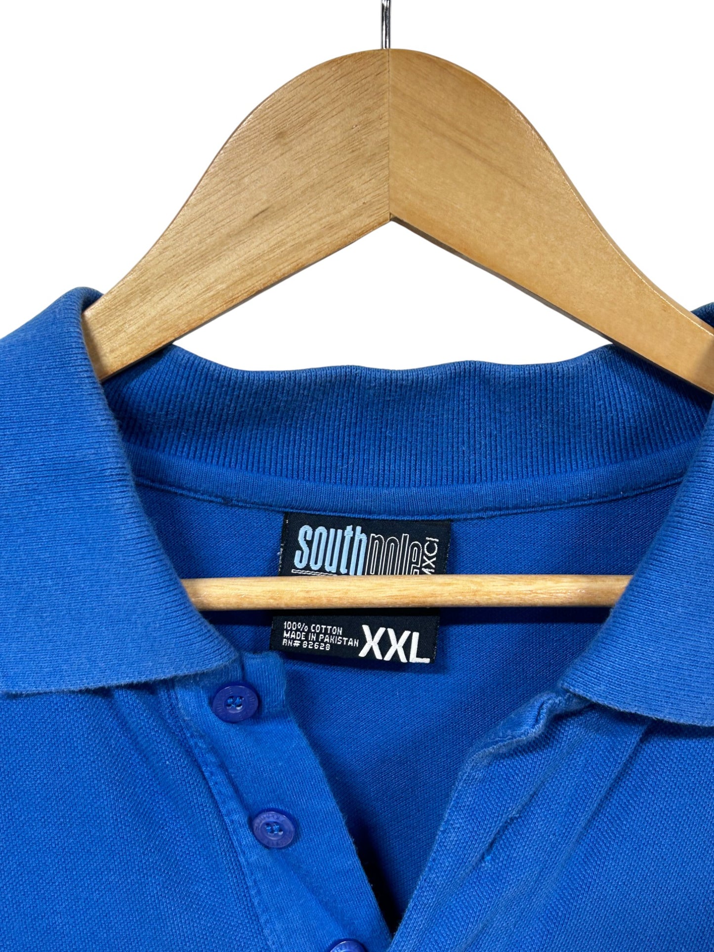 Vintage Y2K South Pole Blue Polo Shirt Size XXL