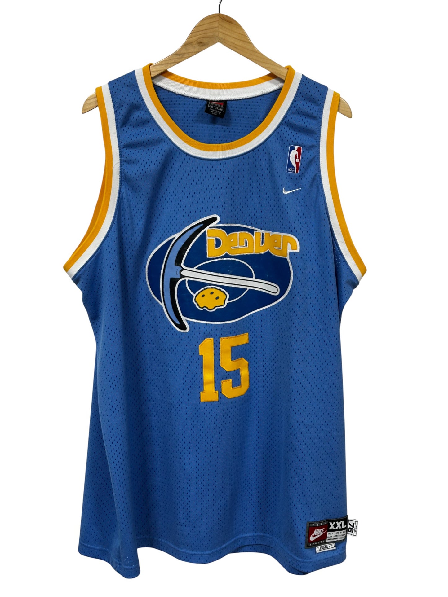 Vintage Nike Denver Nuggets Carmelo Anthony #15 Jersey Size XXL