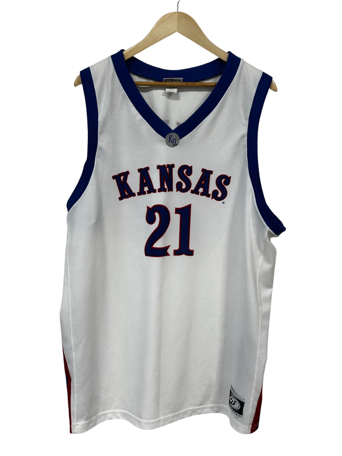 Vintage Kansas City Jayhawks #21 Bahe College Jersey Size XXL