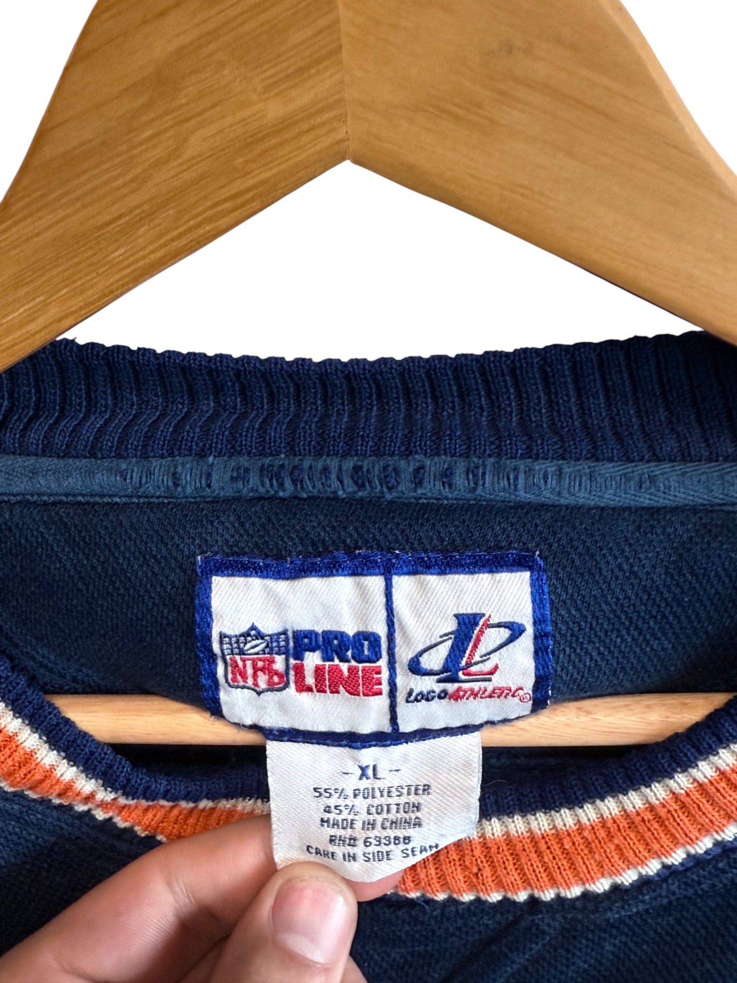 Vintage 90's Logo Athletic Denver Broncos NFL Sweater Size XL