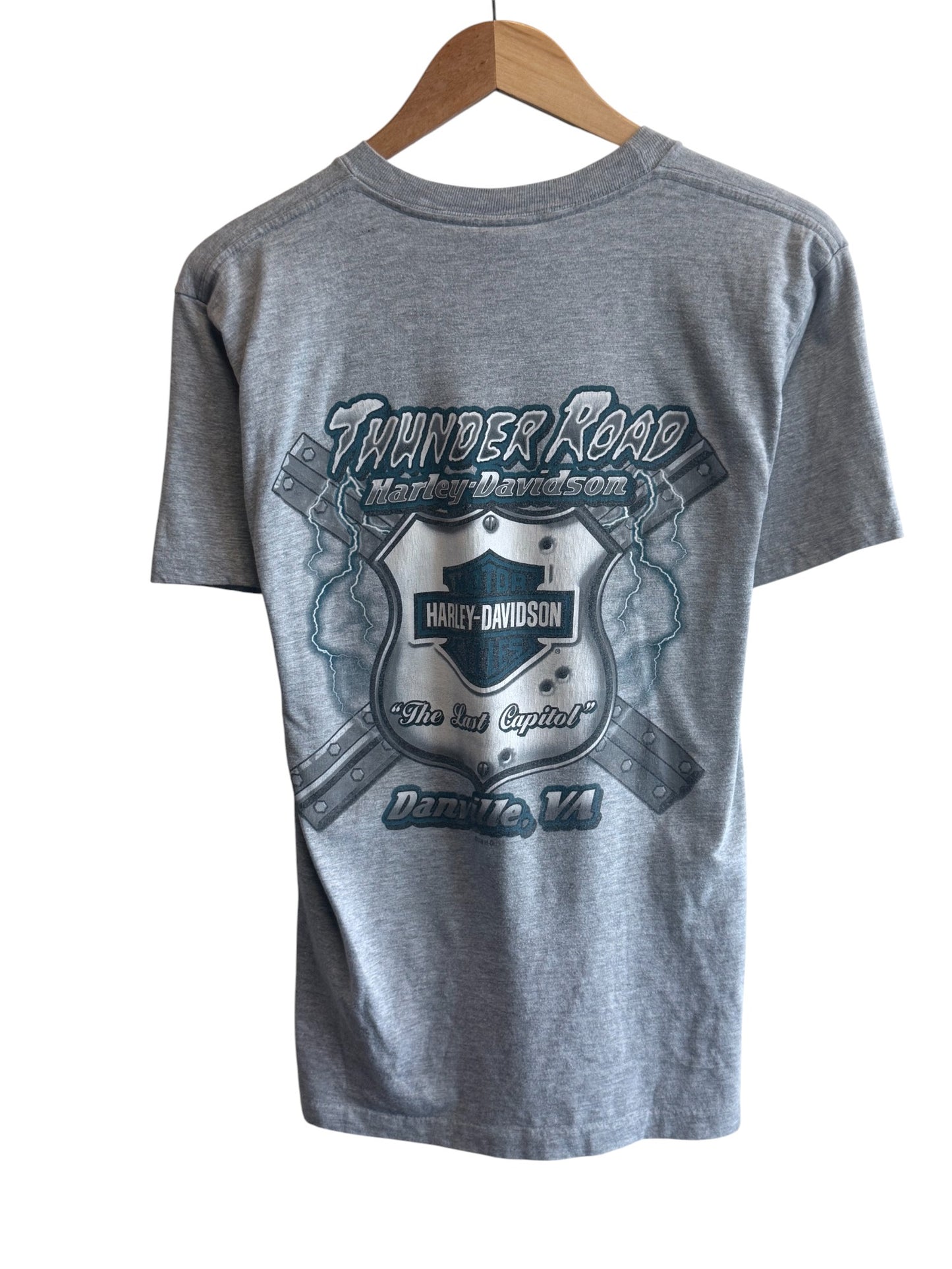 Harley Davidson Freedom Ain't Quiet Biker Graphic Tee Size Medium