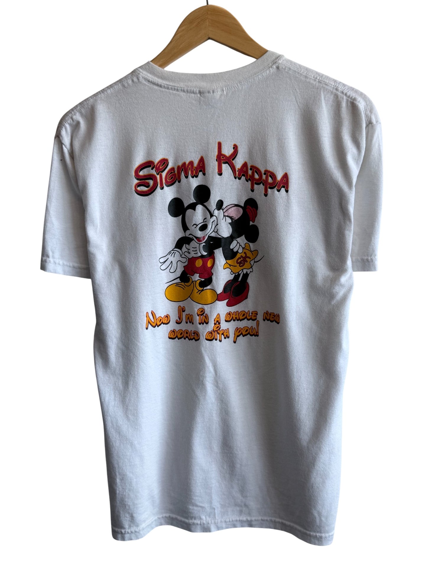 Disney Sigma Kappa Frat Party Cartoon Graphic Tee Size Medium