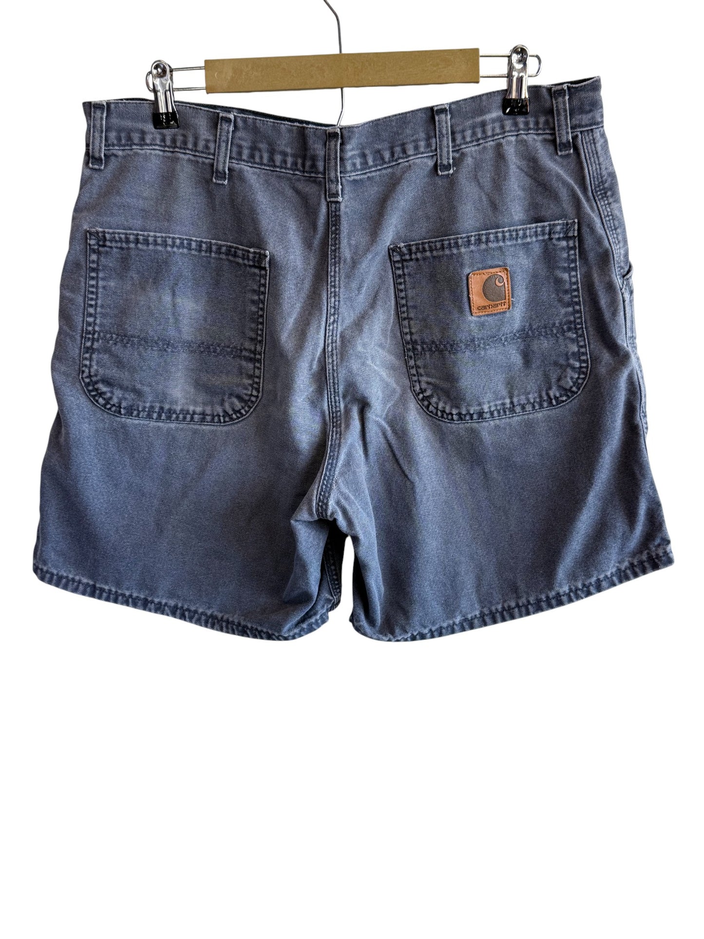 Carhartt Faded Blue Carpenter Shorts Size 36