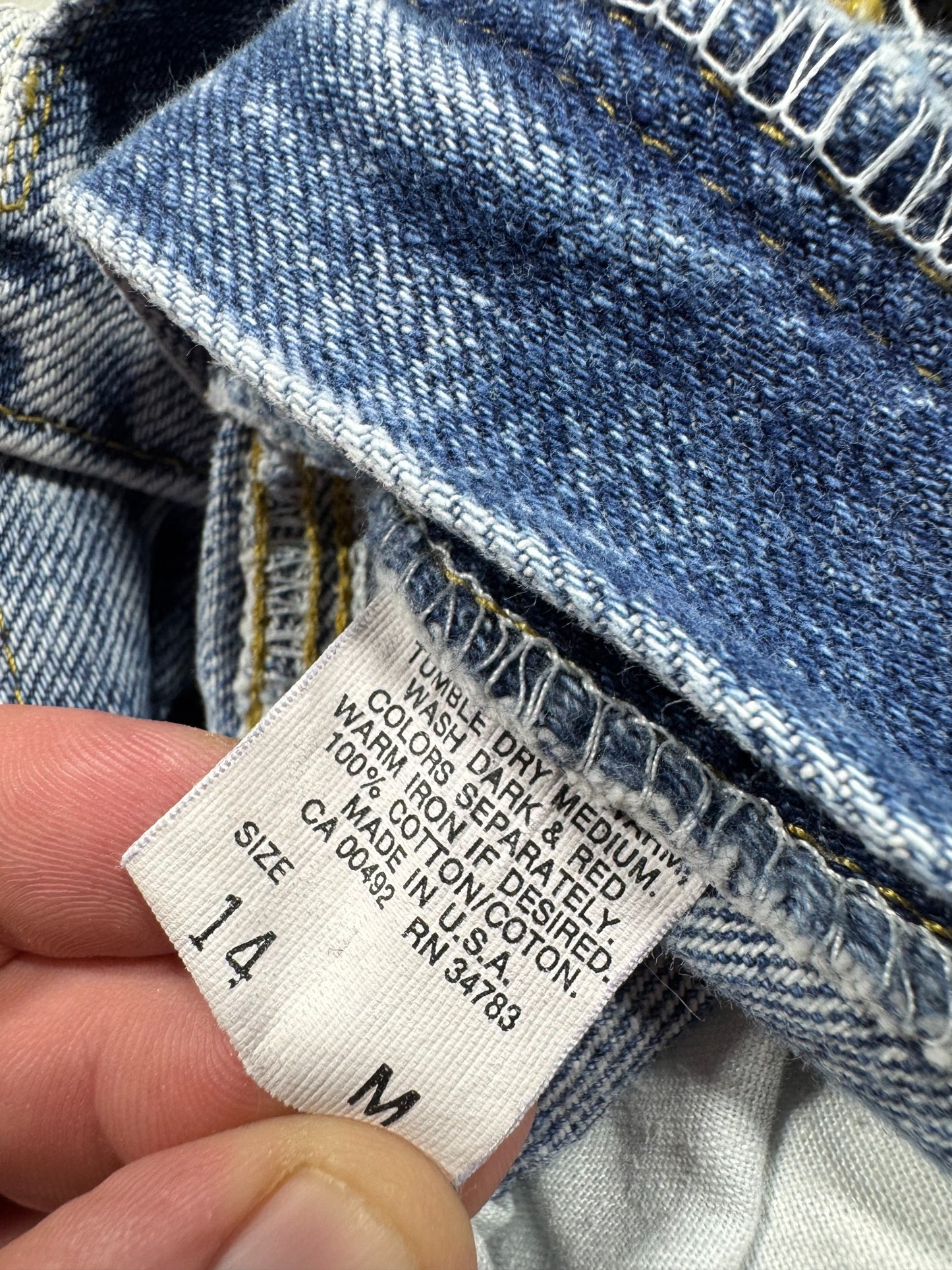 Vintage 90's Lee Women's Acid Wash High Waist Denim Jeans Size 30x29