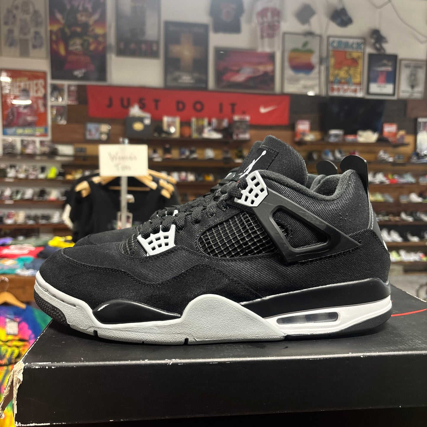 Jordan 4 'Black Canvas' Size 13