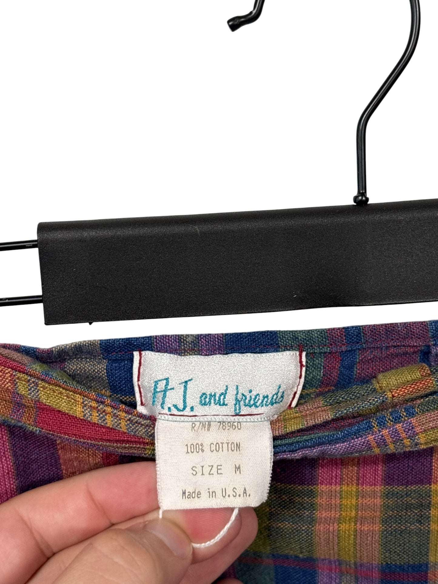 Vintage 90's Women's Plaid Made in USA Mini Skirt Size Medium