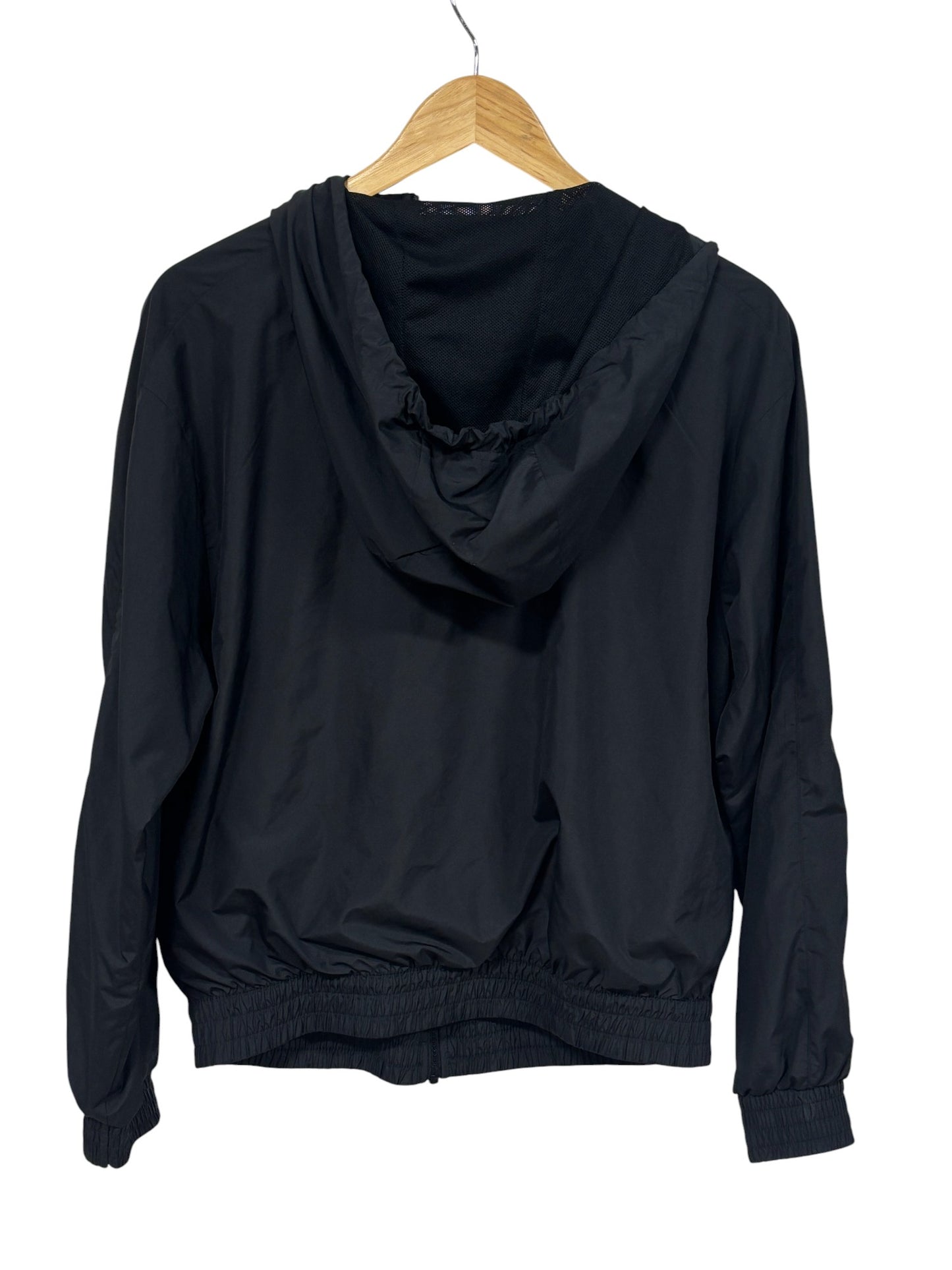 Nike Small Swoosh Black Zip Up Windbreaker Jacket Size Small