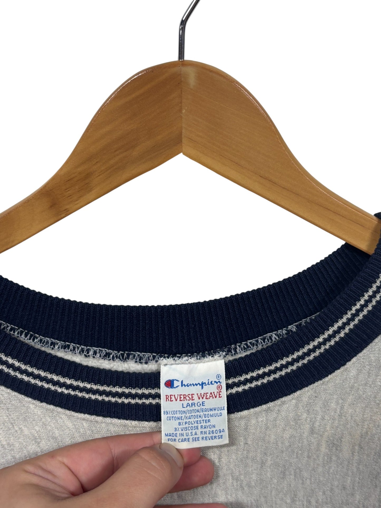 Vintage 90's Champion University of Montana Reverse Weave Sweater Size Large