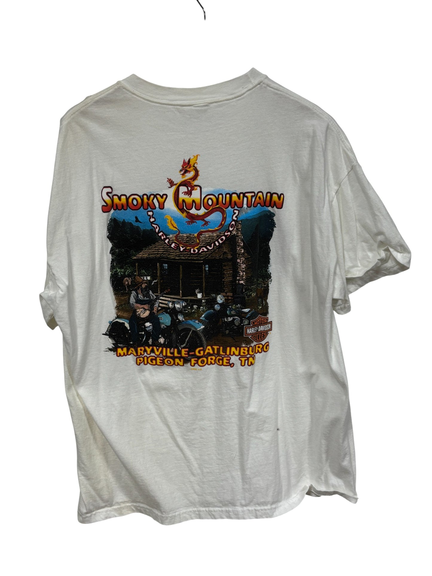 Harley Davidson Smokey Mountain Tennessee Biker Tee Size XL