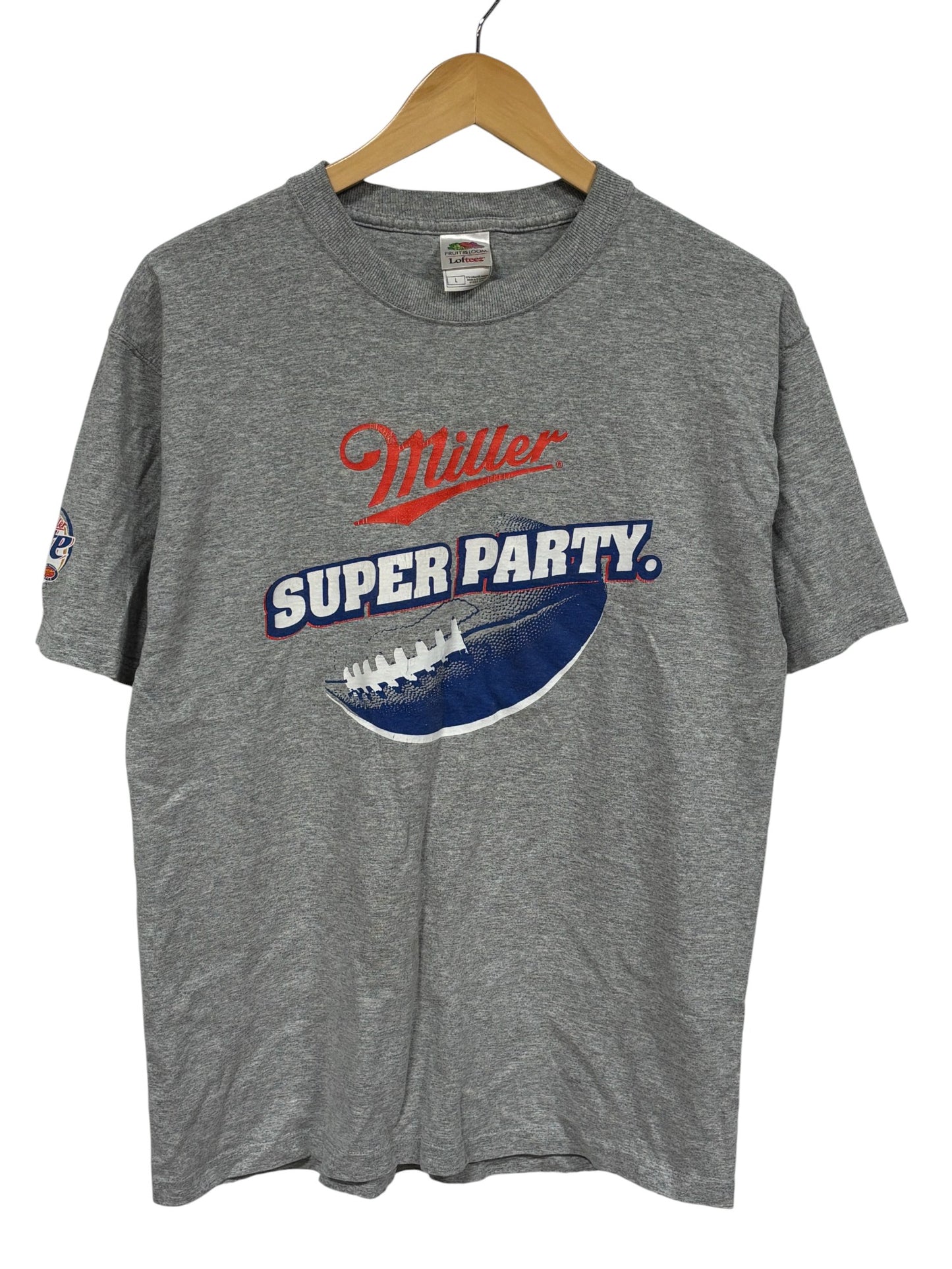Vintage Y2K Miller Lite Beer Promo Graphic Tee Size Large