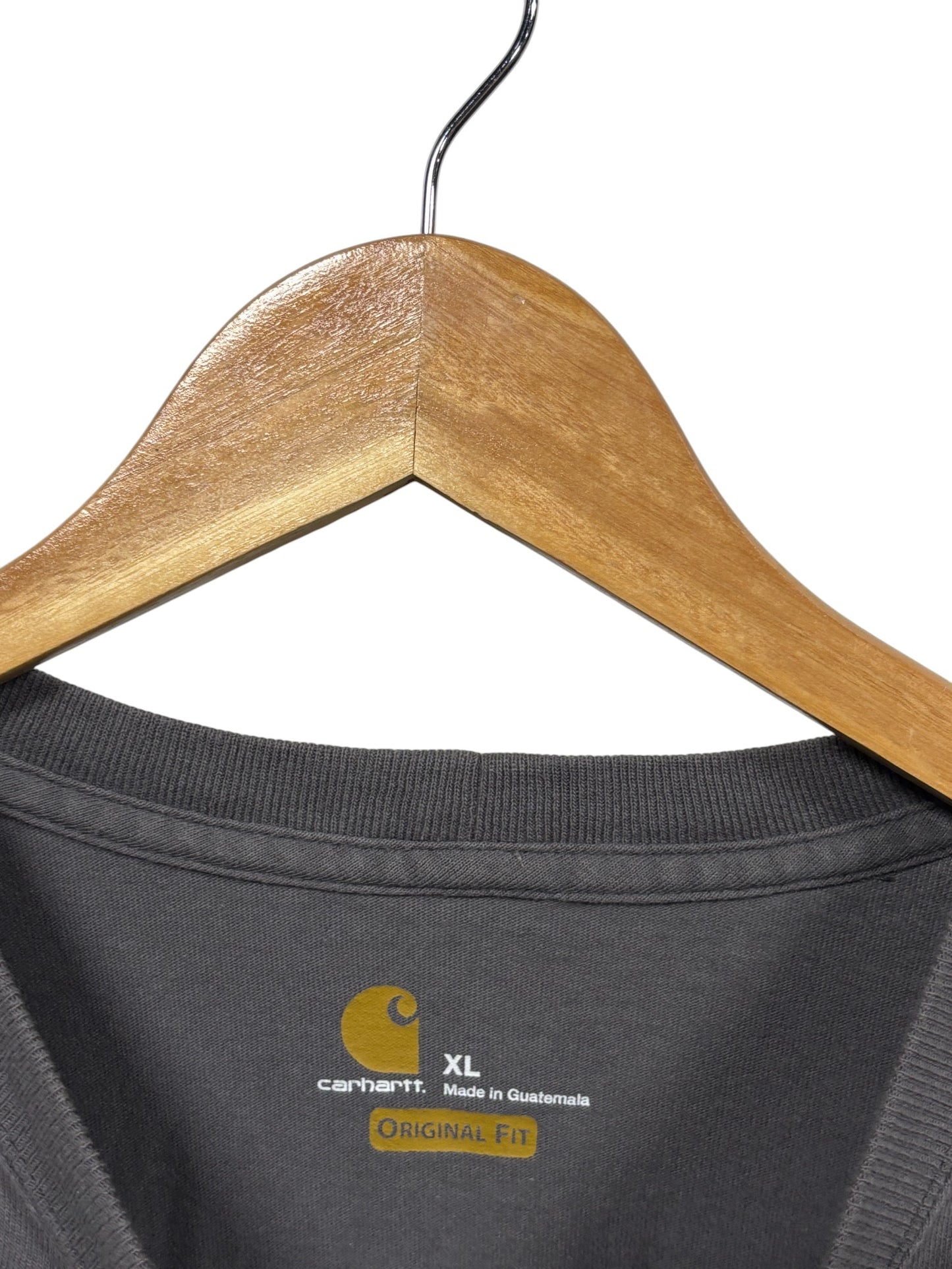 Carhartt Grey Classic Logo Pocket Tee Size XL