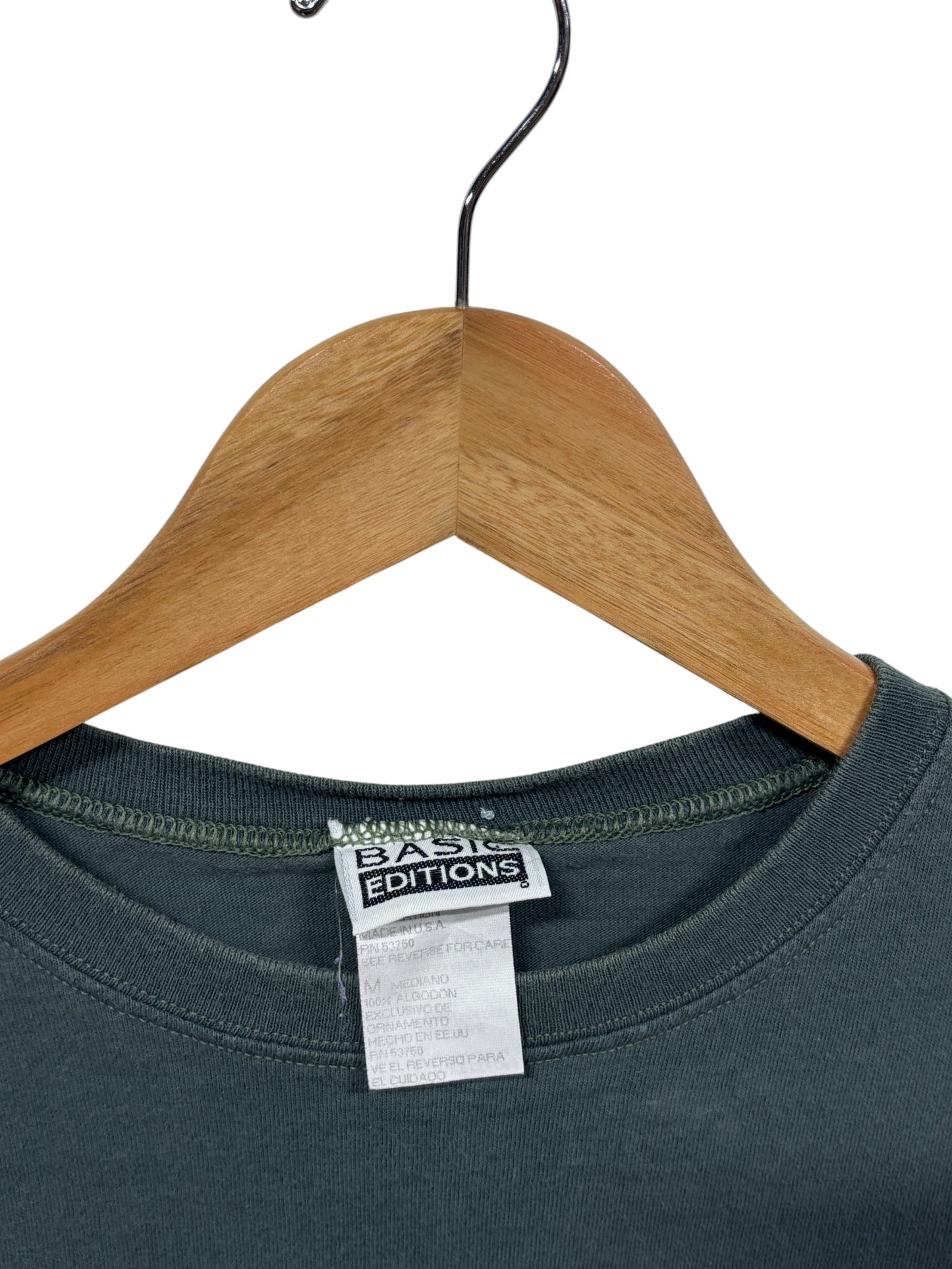 Vintage 90's Basic Editions Blank Tee Size Medium