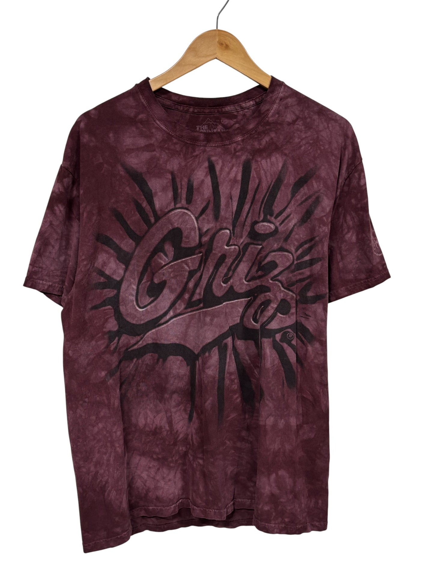 University of Montana Griz Tie Dye Maroon Graphic Tee Size Large