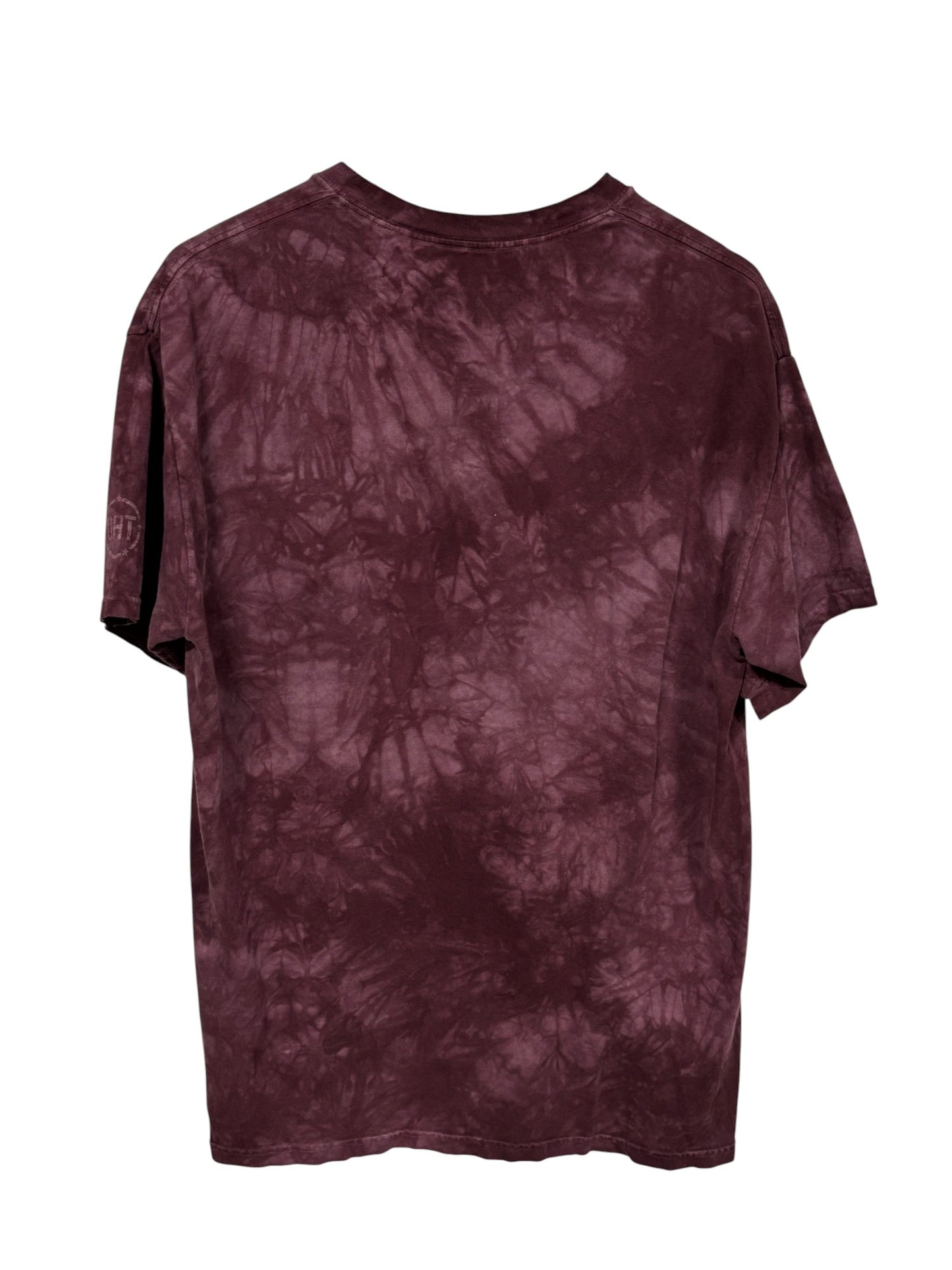 University of Montana Griz Tie Dye Maroon Graphic Tee Size Large