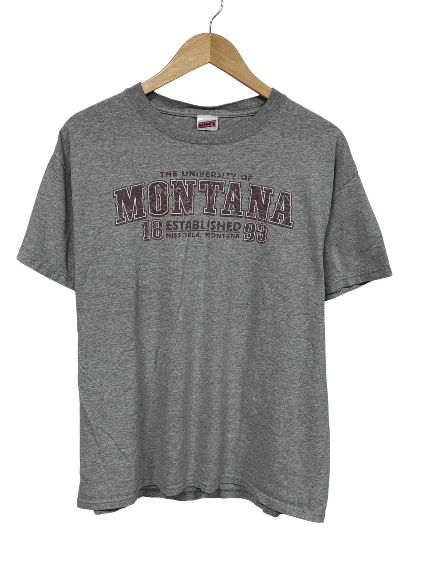 Vintage Y2K Montana Grizzlies Graphic Tee Size Large
