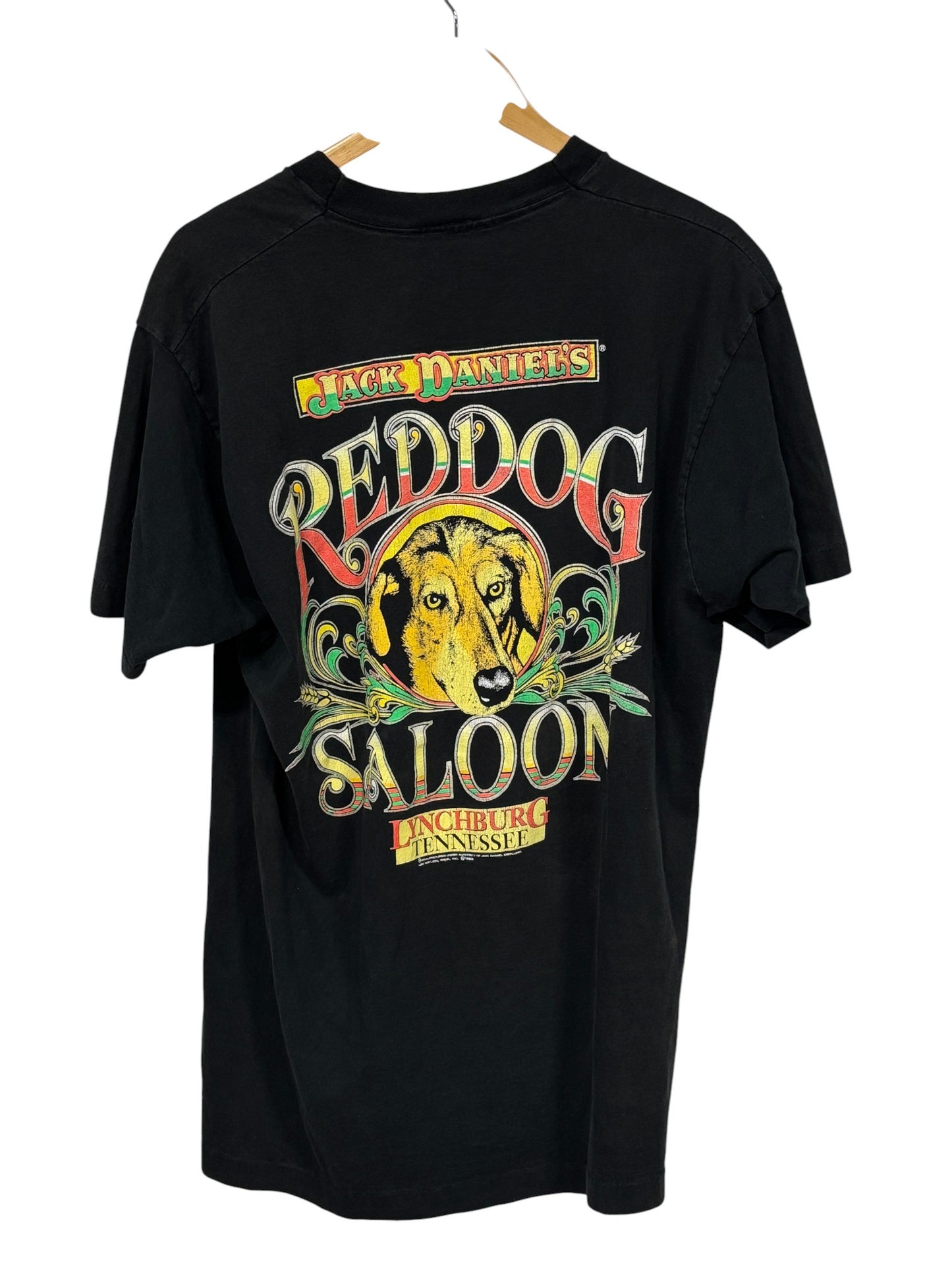 Vintage 90's Jack Daniels Red Dog Saloon Tennessee Graphic Tee Size XL