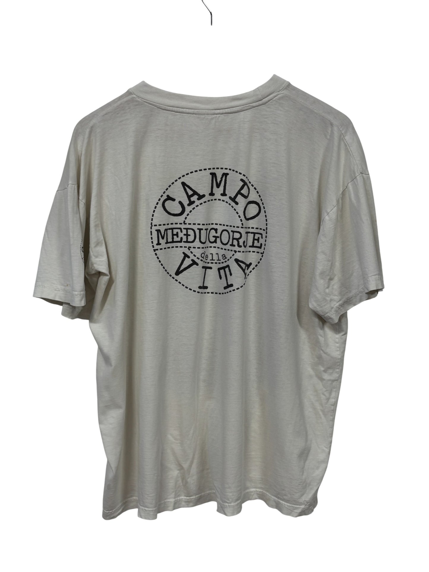 Vintage Campo Vita Church Religion Graphic Tee Size Medium
