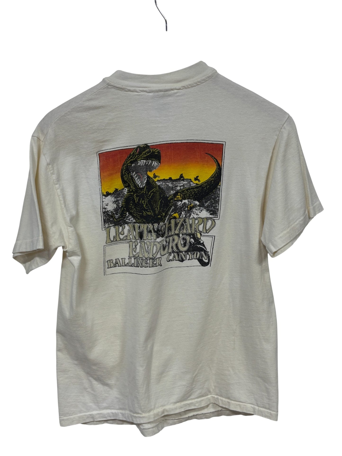 Vintage 90's Just Ride Leaping Lizard Biker Graphic Tee Size Medium