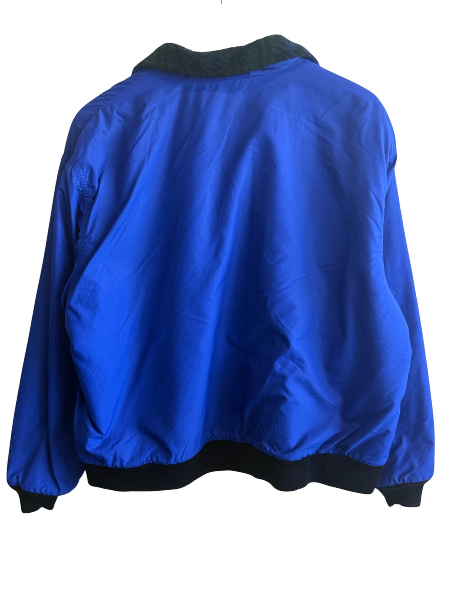 Vintage 90's Women's LL Bean Warm Up Blue Shell Jacket Size XL