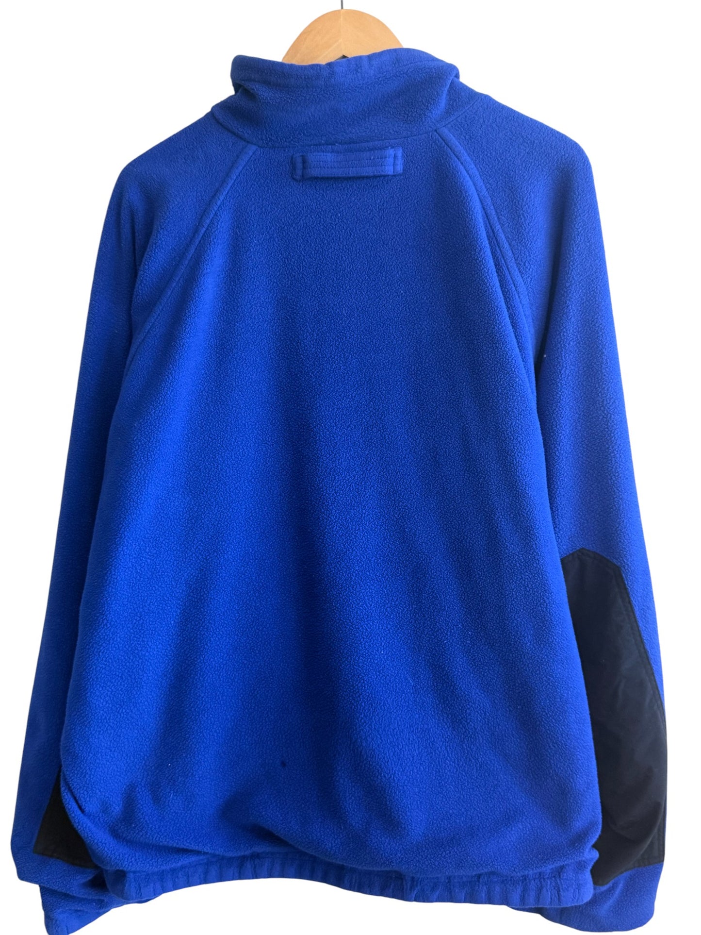 Vintage 90's Nautica Competition Blue Reversible Fleece Jacket Size XL