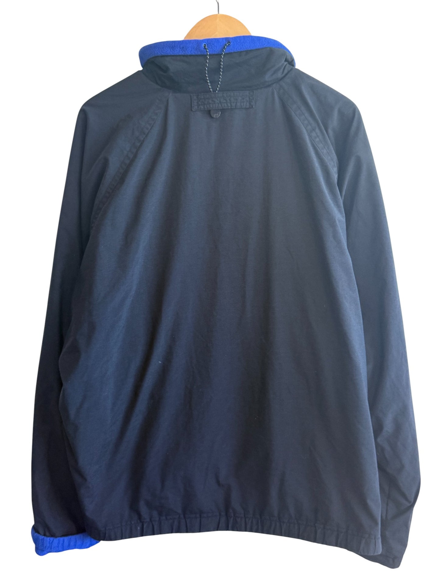 Vintage 90's Nautica Competition Blue Reversible Fleece Jacket Size XL