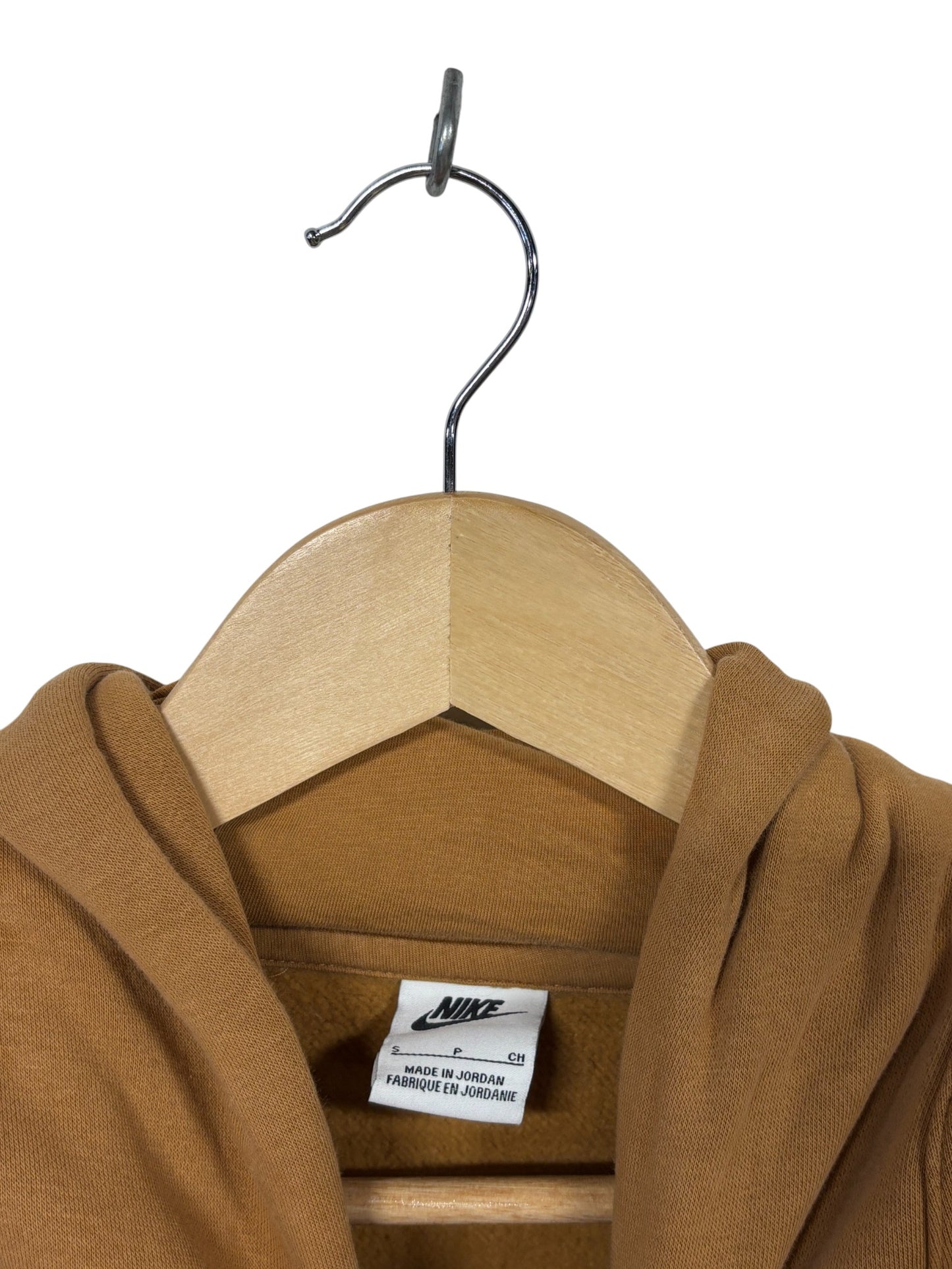 Nike Brown Center Swoosh Hoodie Size Small