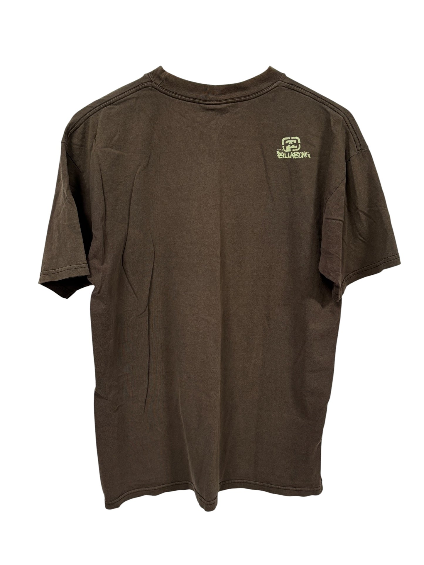 Vintage Y2K Billabong Surf Logo Brown Graphic Tee Size Large