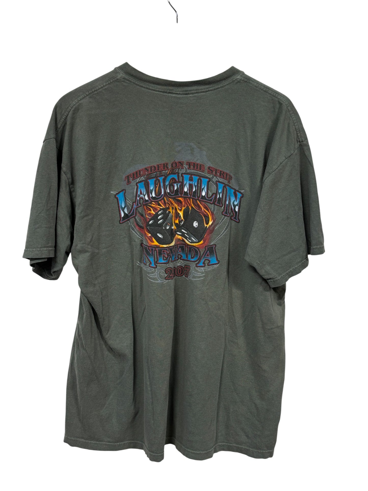 Vintage Y2K Laughlin Classic Car Meet Graphic Tee Size Large