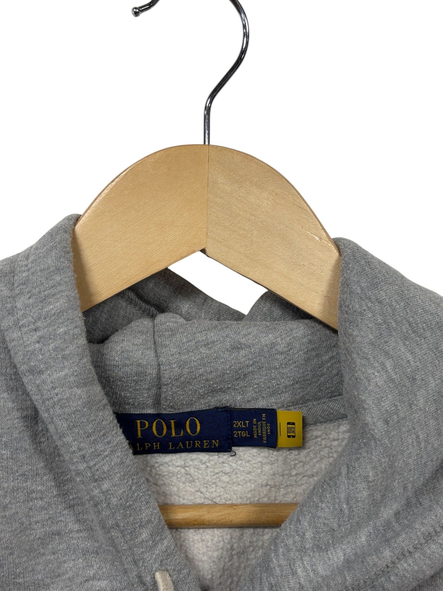 Polo Classic Spell Out Grey Hoodie Size XXL Tall