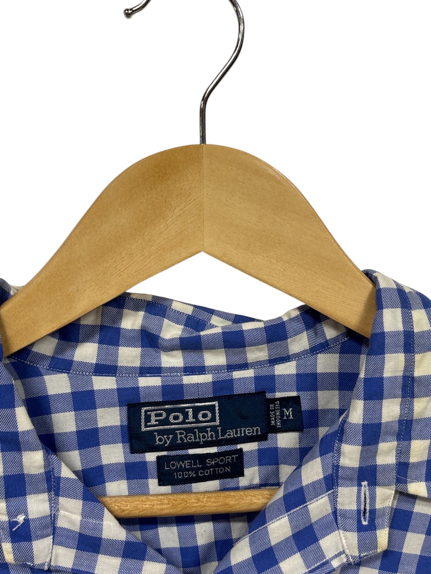 Polo Ralph Lauren Lowell Sports Checkered Button Up Shirt Size Medium