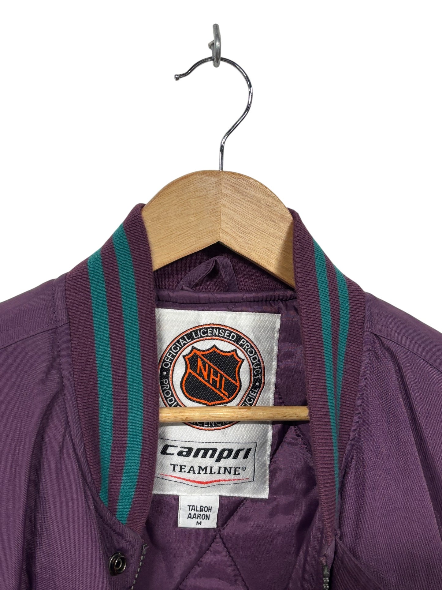Vintage 90's Anaheim Ducks NHL Big Puffer Jacket Size Medium