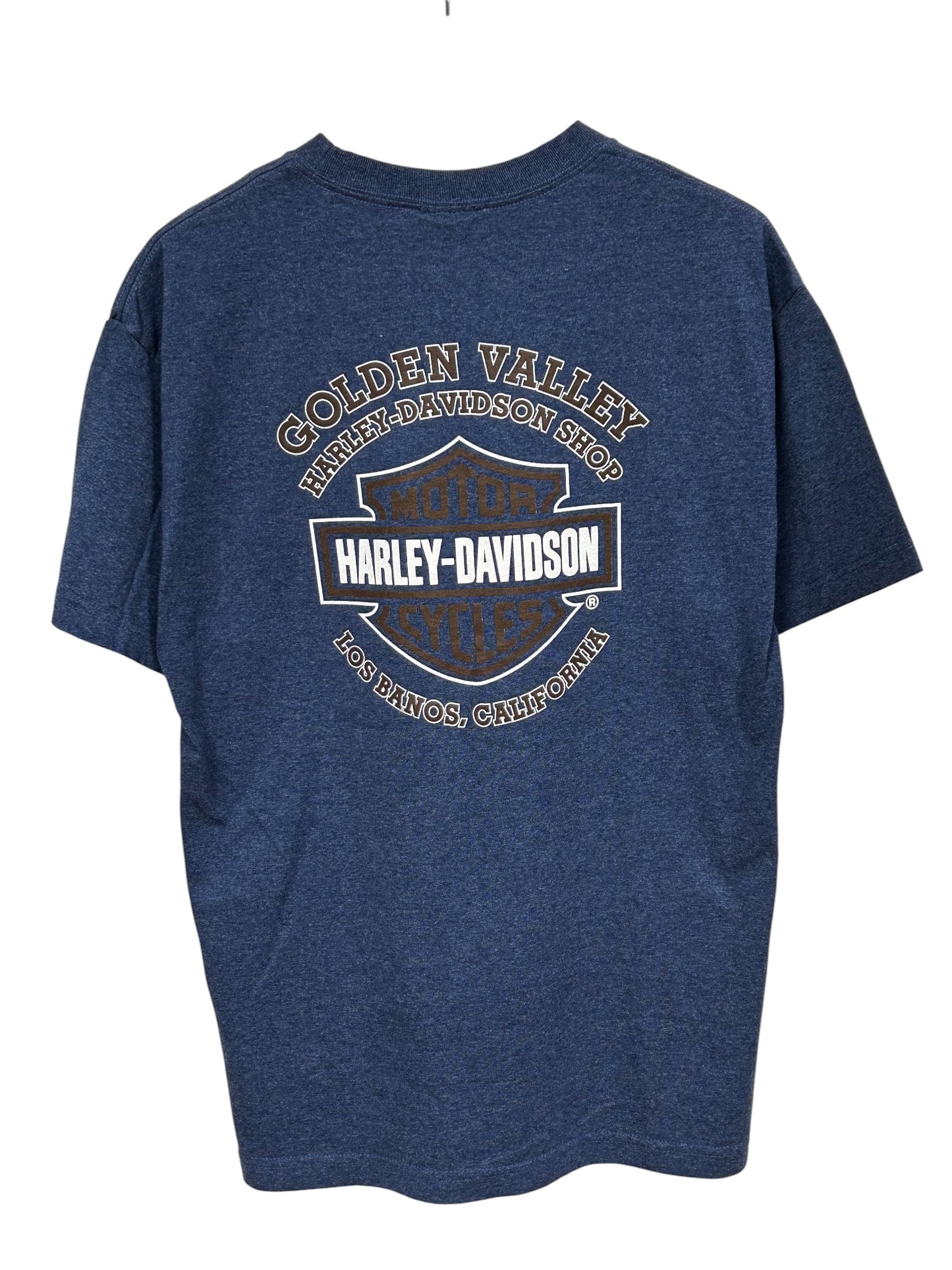 Harley Davidson Los Banos California Biker Graphic Tee Size Large