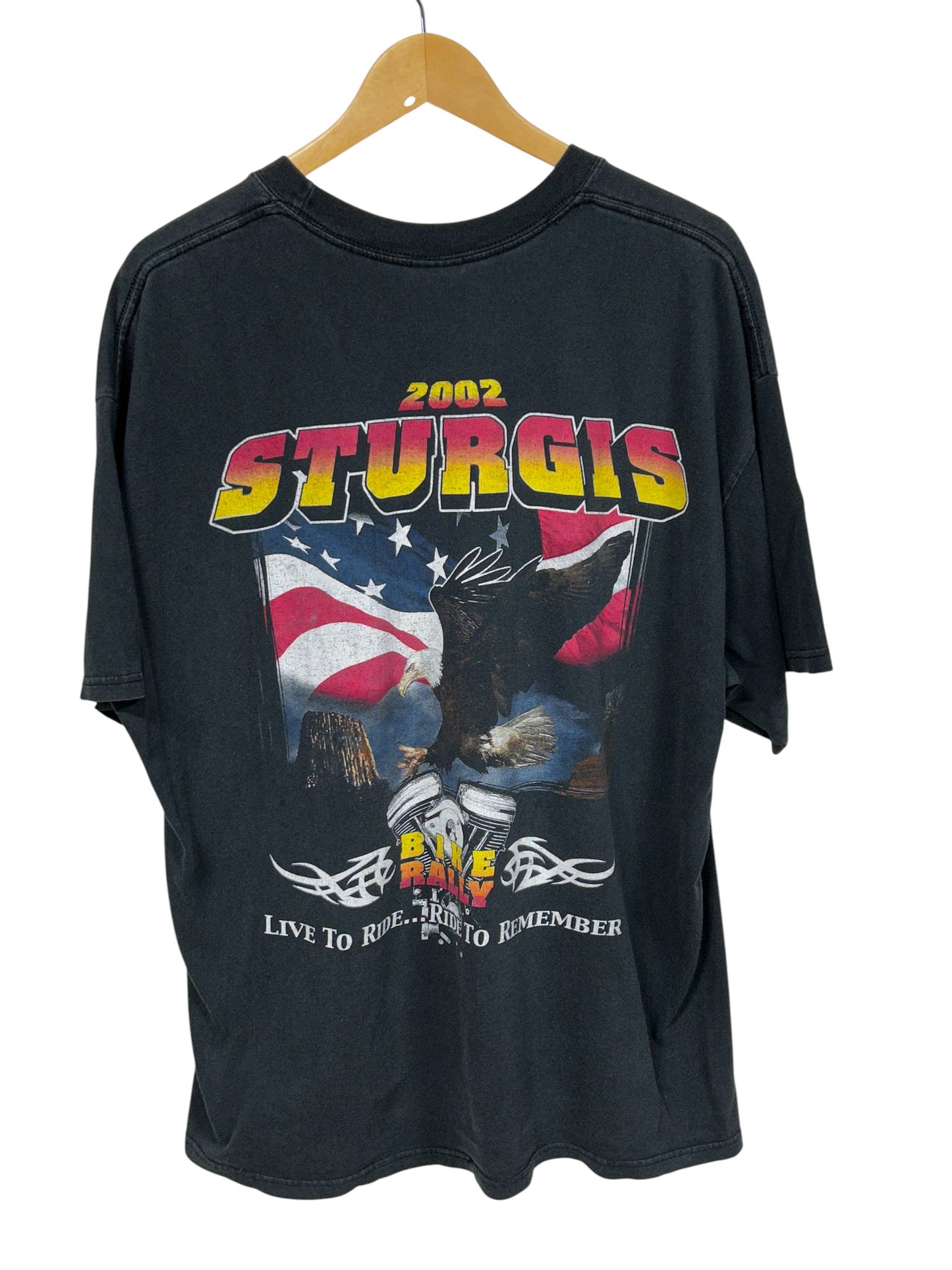 Harley Davidson 2002 Sturgis Live to Ride Bike Rally Tee Size XL