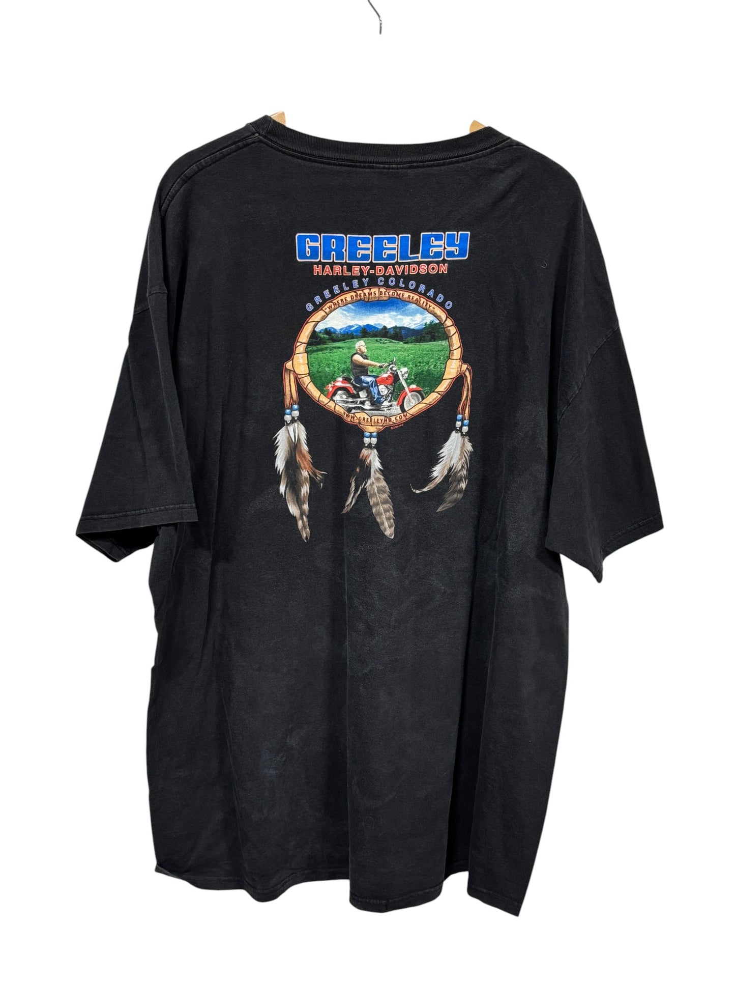 Harley Davidson Greeley Colorado Biker Graphic Tee Size 3XL