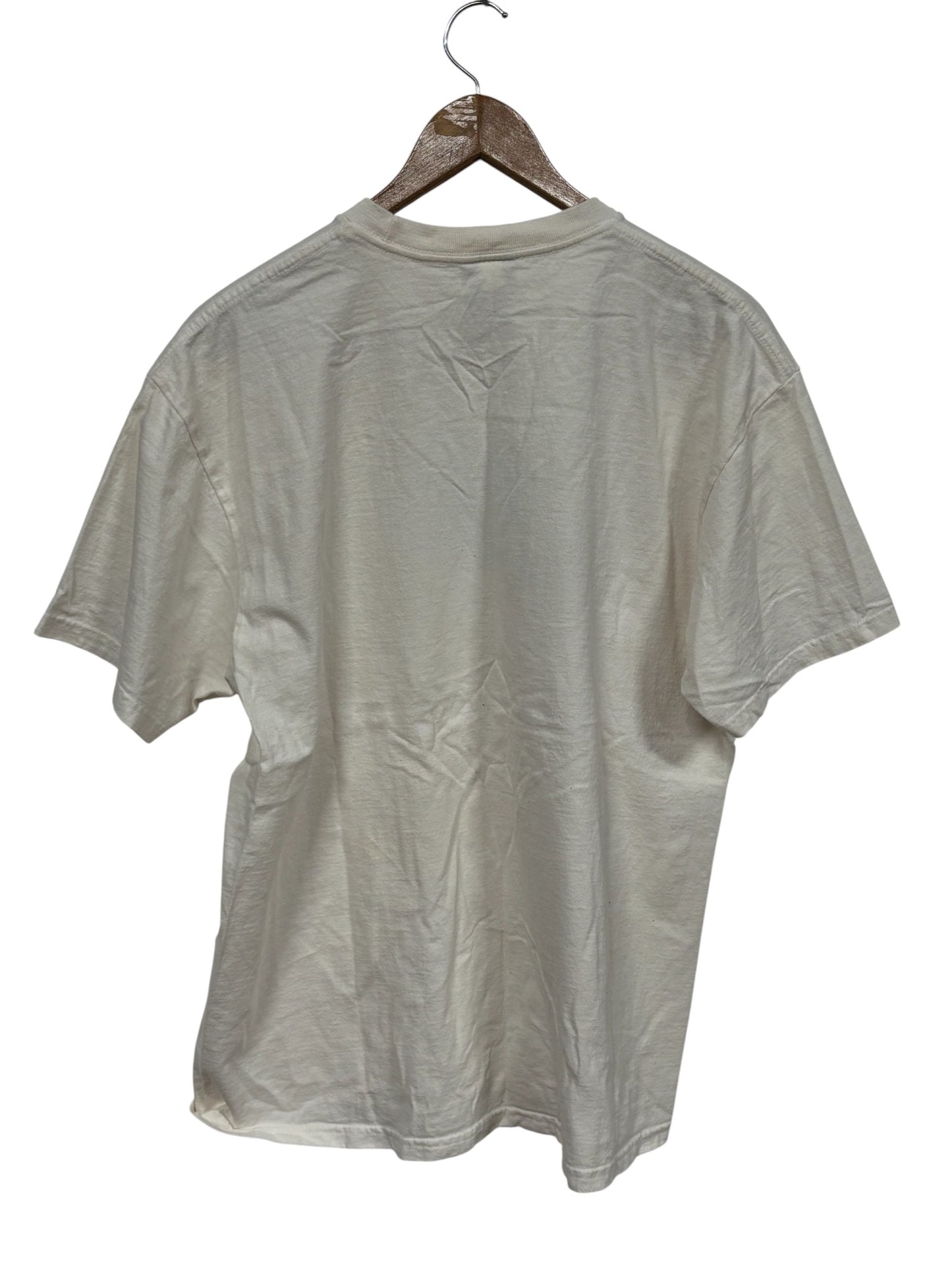 Vintage Nike Futura Swoosh Logo White Graphic Tee Size Large