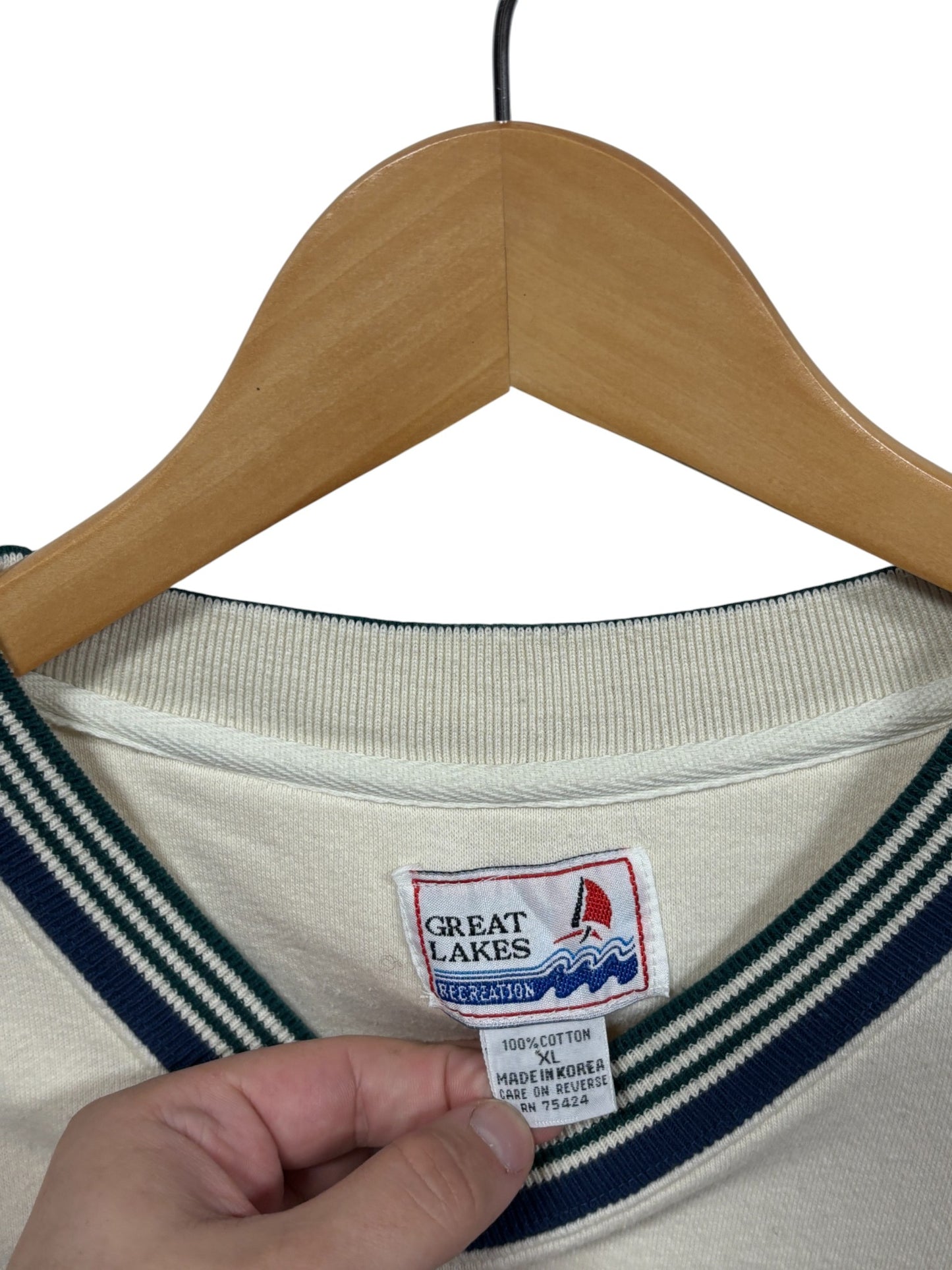Vintage 90's Angling America Fishing Sweater Size XL