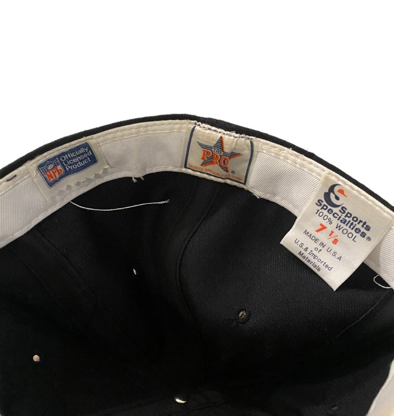 Vintage 90's Sport Specialties Los Angeles Raiders Script Fitted Size 7 1/8