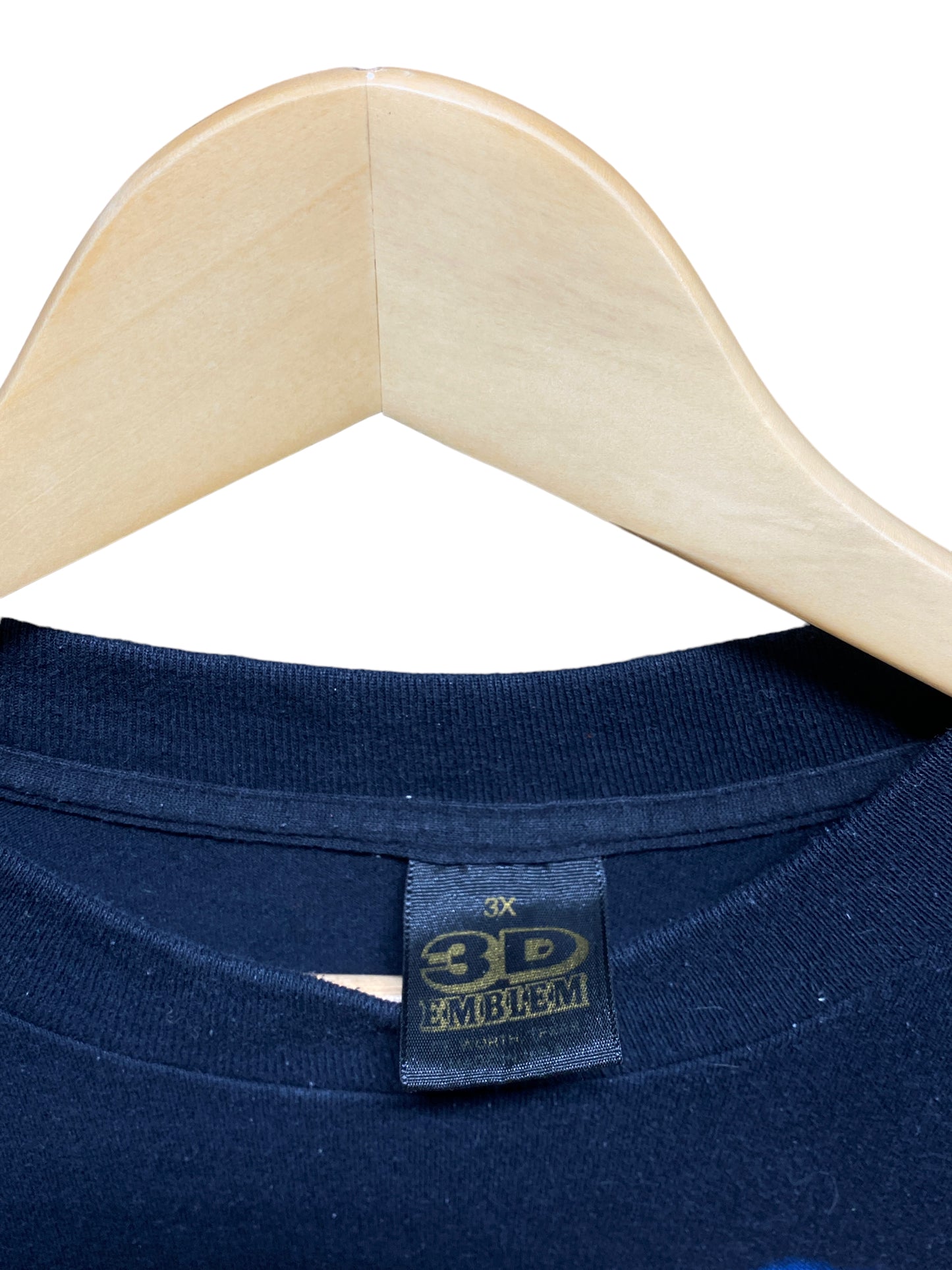 Vintage 1991 Harley Davidson Ride with the Wind 3D Emblem Biker Tee Size 3XL