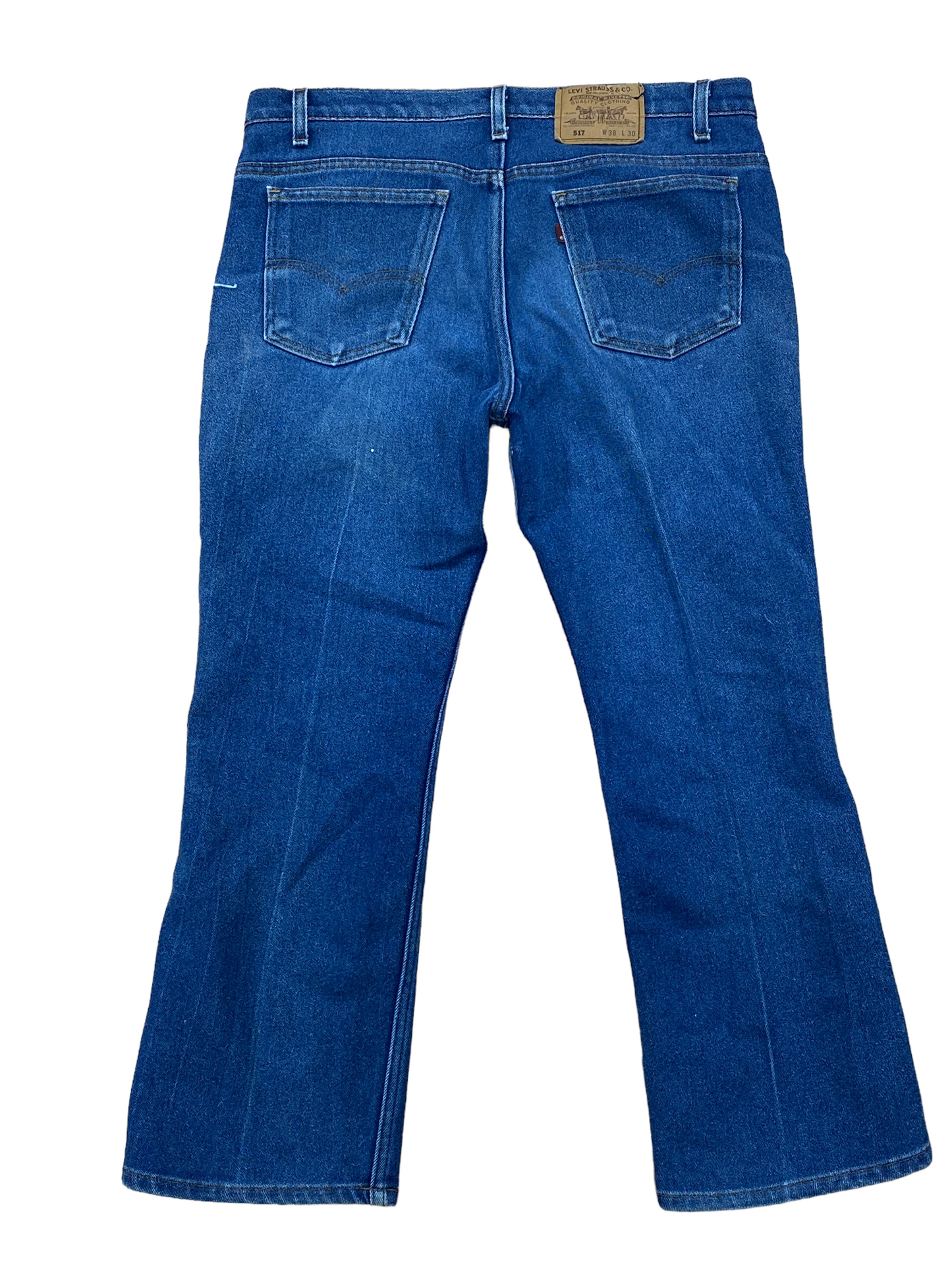 Vintage Levi 517 Made in USA Medium Wash Denim Jeans Size 36x30