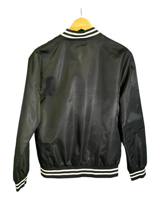 Starter Black Label Full Zip Nylon Bomber Style Jacket Size Small