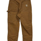 Vintage Carhartt Made in USA Brown Double Knee Carpenter Pants Size 34x31