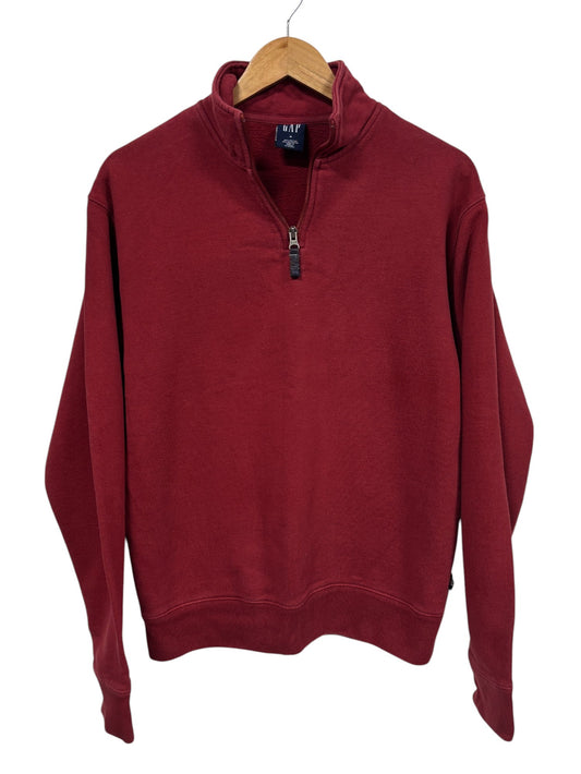 Vintage GAP Red Quarter Zip Sweater Size Small