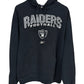 Vintage 00's Reebok Oakland Raiders NFL Logo Hoodie Size Medium