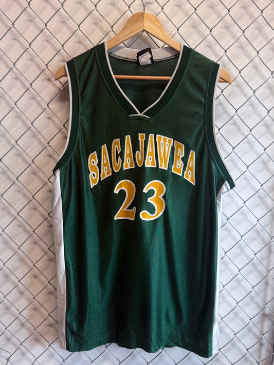 Vintage 90's Basketball Jersey Sacajawea 23 Size Large