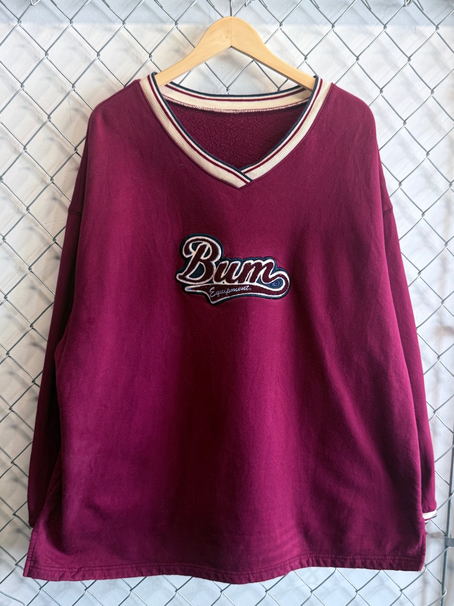 Vintage 90's BUM Equipment Spellout Sweater Size XXL