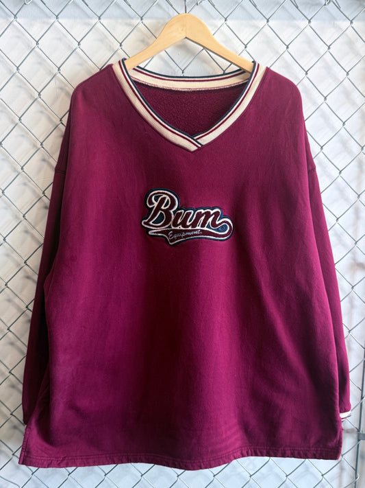 Vintage 90's BUM Equipment Spellout Sweater Size XXL