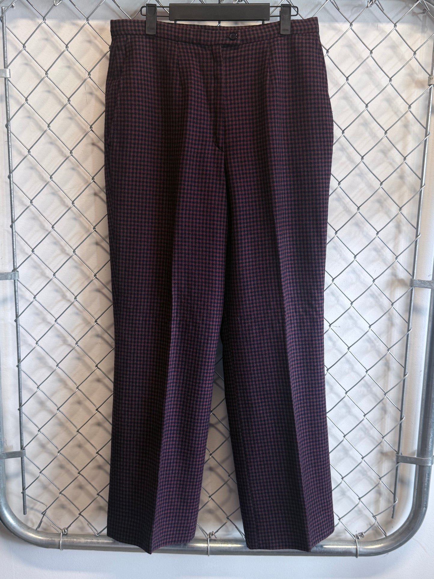 Vintage Pendleton Made in USA Checkered Trouser Pants Size 30x28