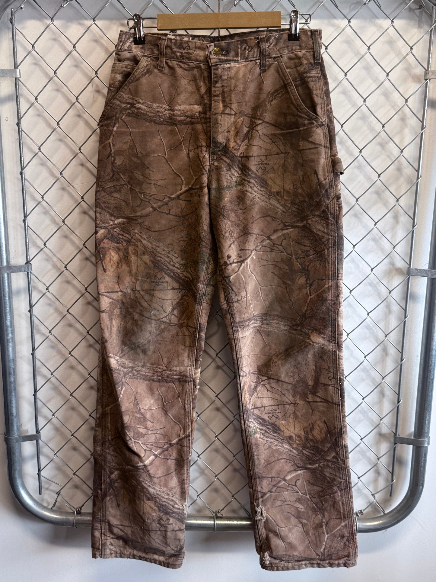 Carhartt Real Tree Camo Made in USA Carpenter Pants Size 30x32