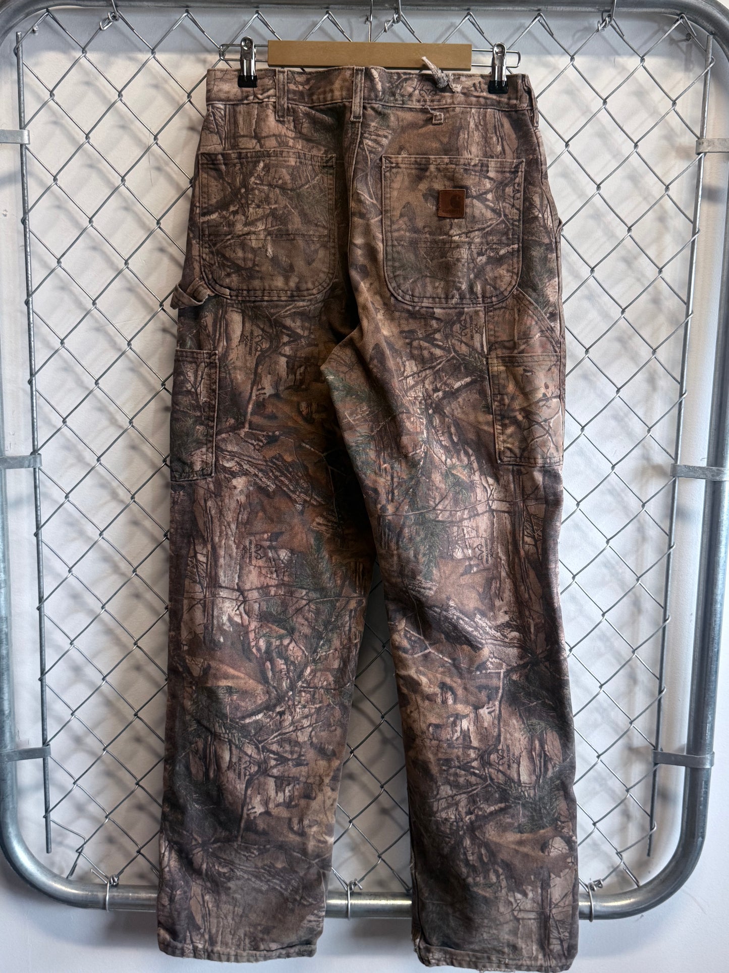 Carhartt Real Tree Camo Made in USA Carpenter Pants Size 30x32
